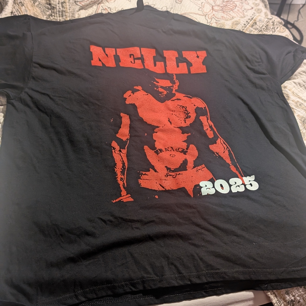 Nelly Black 2025 Concert T-Shirt